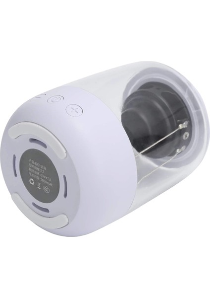 600 Mah Taşınabilir Rgb Mikrofonlu Aux/tf/bluetooth 3 Watt Hoparlör Speaker (Beyaz)