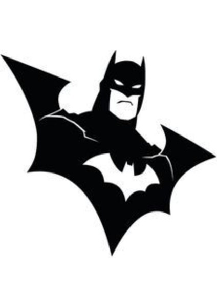 Batman Tasarımlı Oto Sticker Siyah 20*14 cm