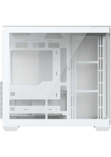 Prime V2 Kumandalı A-rgb 7x120mm Fanlı Özel Vidasız Paneller Beyaz Gaming Boş Bilgisayar Kasası