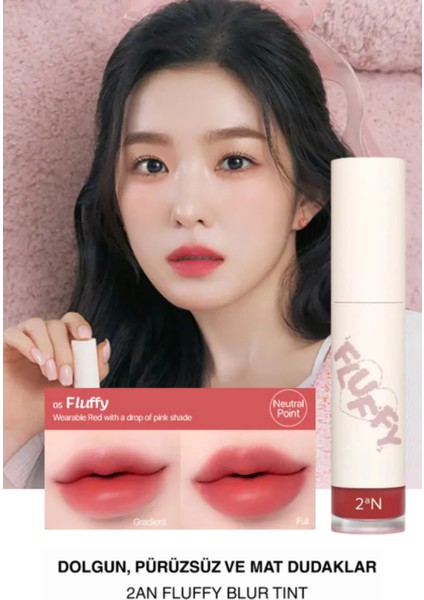 Dolgun Pürüzsüz ve Mat Görünüm Veren Tint Ruj 02 Puffy Rose