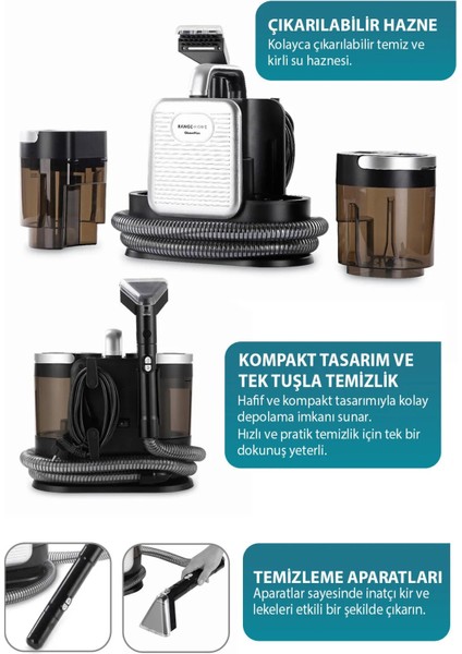 Range GleamMax Spot Cleaner Koltuk Halı Ve Leke Çıkartma Makinesi (YENİ)