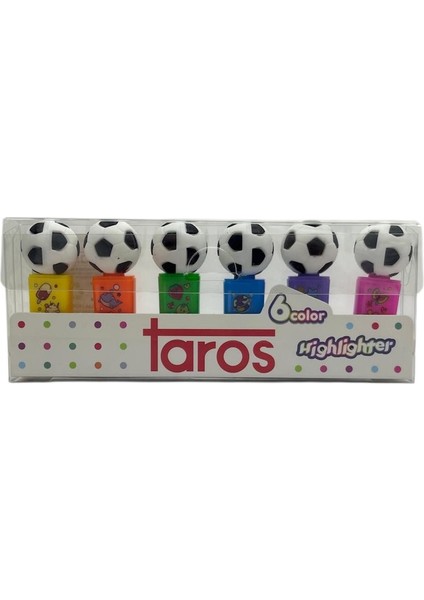 Unıck Color Fosforlu Kalem Footbol 6 Lı 8044