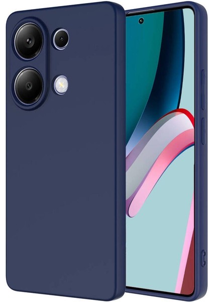 Poco M6 Pro 4g Kılıf Lansman Içi Kadife Kamera Korumalı Mara Silikon Kılıf - Lacivert