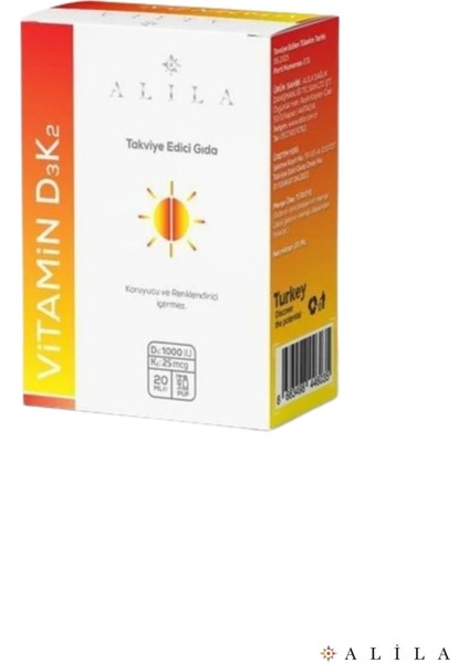 D3K2 Takviye Edici Gıda Oral Sprey 20 ML