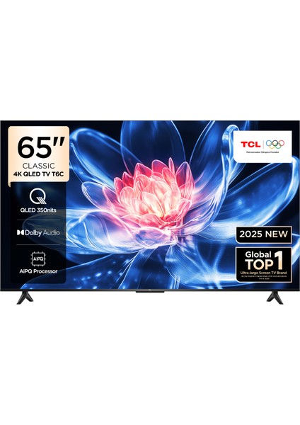 65T6C 65" 165 Ekran Uydu Alıcılı 4K Ultra HD QLED Google TV