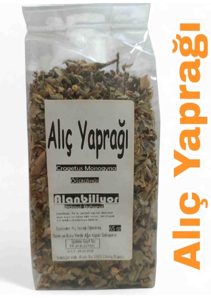 Doğal Kurutulmuş Alıç Yaprağı 1 kg