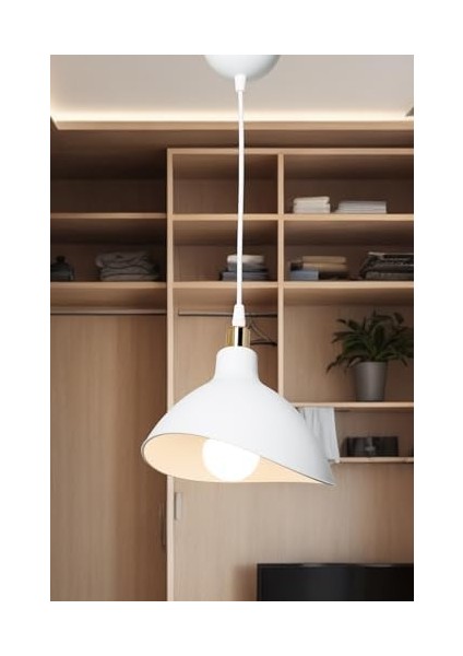 Lightdesign Beyaz Sarkıt Avize Yatak Odası Salon Mutfak Koridor Lamba 22 AGNM44 fiyatları