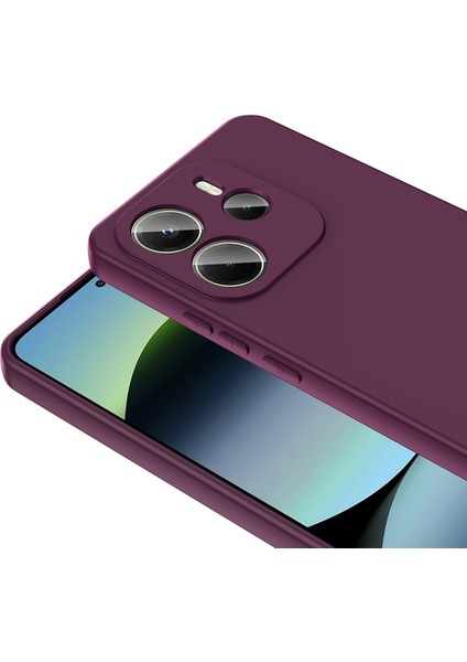 Xiaomi Redmi Note 14 4g Kılıf Lansman Içi Kadife Kamera Korumalı Mara Silikon Kılıf - Koyu Mor fırsatları