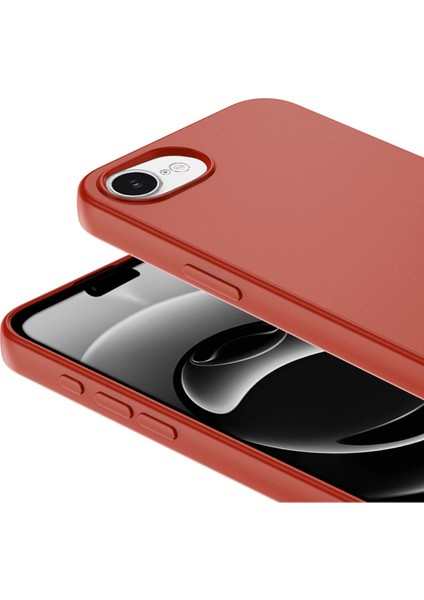 iPhone 16E Kılıf Lansman Içi Kadife Kamera Korumalı Mara Silikon Kılıf - Koyu Yeşil