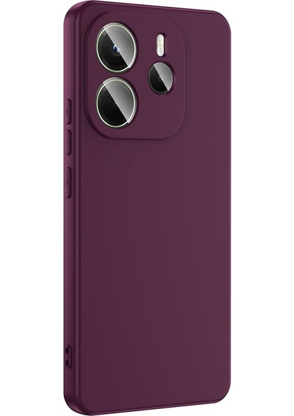 Xiaomi Redmi Note 14 4g Kılıf Lansman Içi Kadife Kamera Korumalı Mara Silikon Kılıf - Siyah modelleri