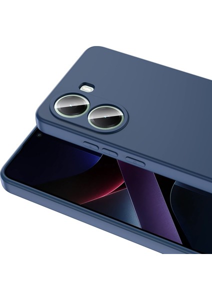Poco X7 Pro Kılıf Lansman Içi Kadife Kamera Korumalı Mara Silikon Kılıf - Siyah indirimleri