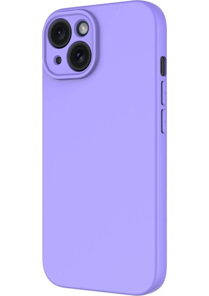 iPhone 15 Plus Kılıf Lansman Içi Kadife Kamera Korumalı Mara Silikon Kılıf-Kırmızı fırsatları