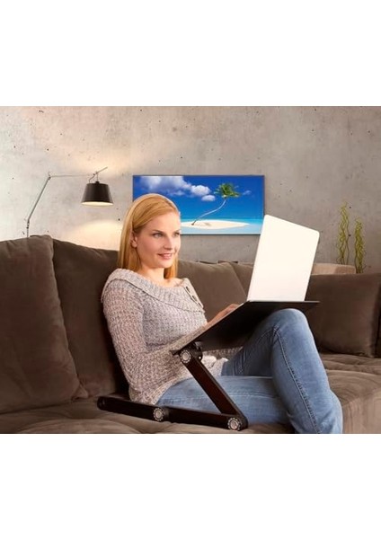 En Iyi Ayarlanabilir Dizüstü Bilgisayar Soğutma Standı & Yatak Kanepe Için Dizüstü Bilgisayar Masası / Fare Altlığı. Ergonomik Yükseklik Açısı Eğim Alüminyum Masaüstü Tepsi Taşınabilir macbook Pro Bilgisayar Yükseltici Masa Soğutucu Katlanır Tutucu
