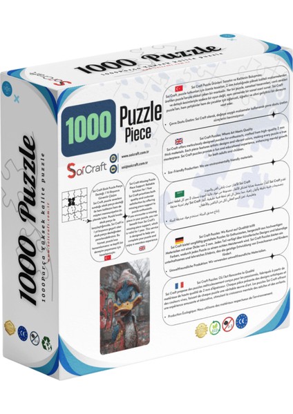 1000 Parça Puzzle Tüylü Öfke