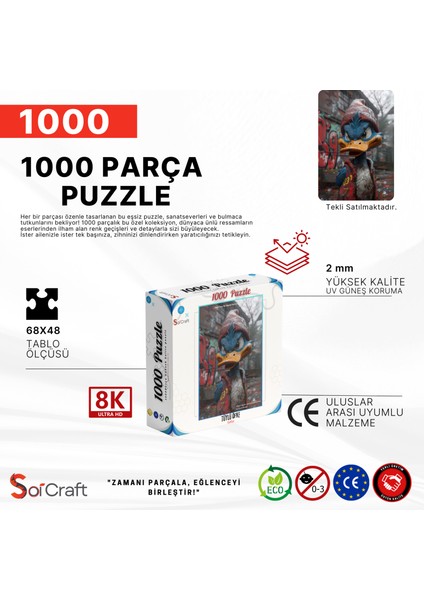 1000 Parça Puzzle Tüylü Öfke