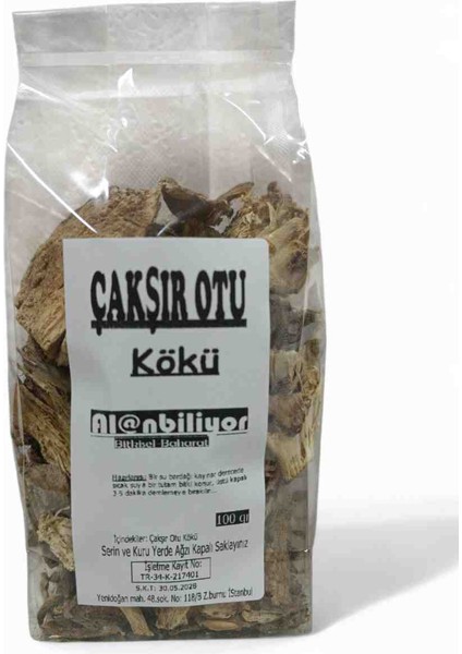 Doğal Kurutulmuş Çakşır Otu Kökü 100 gr fırsatları