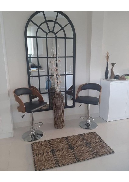 Dekoratif Metal Tel Hasır Örgülü El Yapımı Çiçek Vazosu , Pampas Vazosu 65 cm
