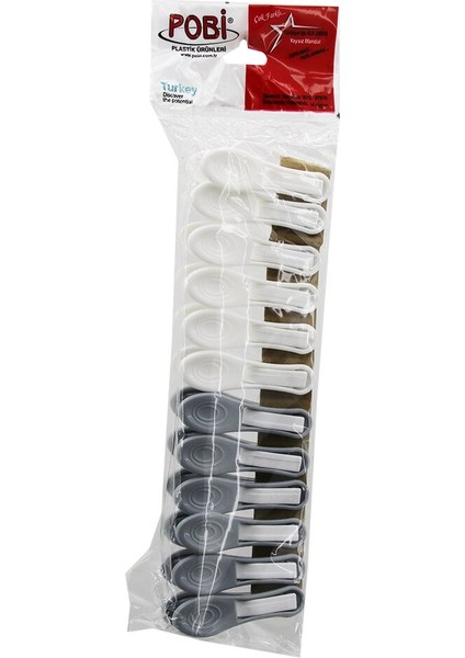 12PCS Yaysız Plastik Mandal