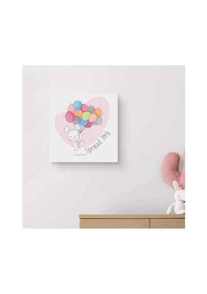 Spread Joy | Çizgi Karakter Tasarımlı Bebek Odasına Özel Kanvas 25 x 25 cm Ölçüsündedir. fiyatları