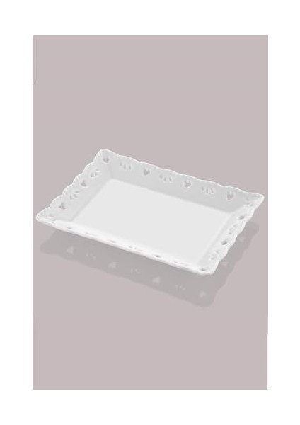STLT-D02 Doily Kayik Tabak, 2 Li S, 20X15X2CM