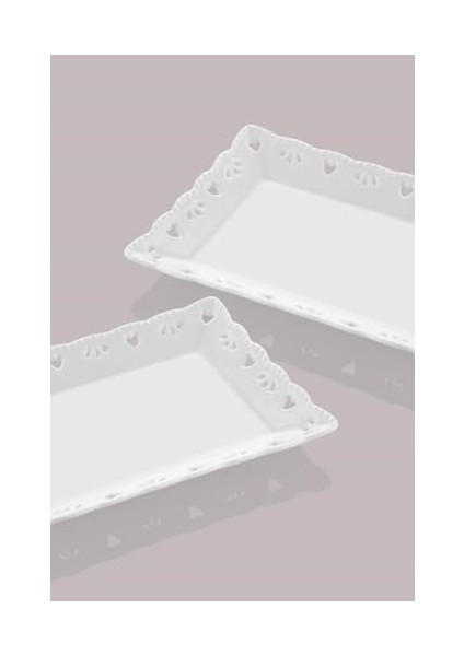 STLT-D02 Doily Kayik Tabak, 2 Li S, 20X15X2CM
