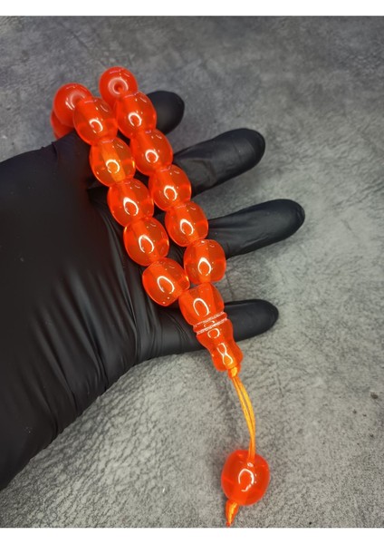 Maskot Üst Düzey Turuncu Toz Kehribar Tesbih fırsatları