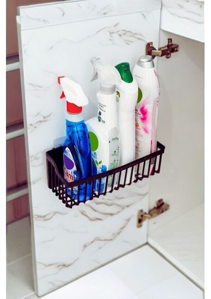 2 ADET Yapışkanlı Banyo Rafı & Düzenleyici Duş Rafı & Şampuanlık & Deterjan Rafı Siyah Renk fırsatları