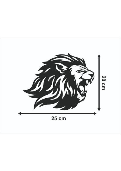 Aslan Ahşap Duvar Süsü Tablo Hediyelik Eşya Mdf Cnc Kesim Dekoru