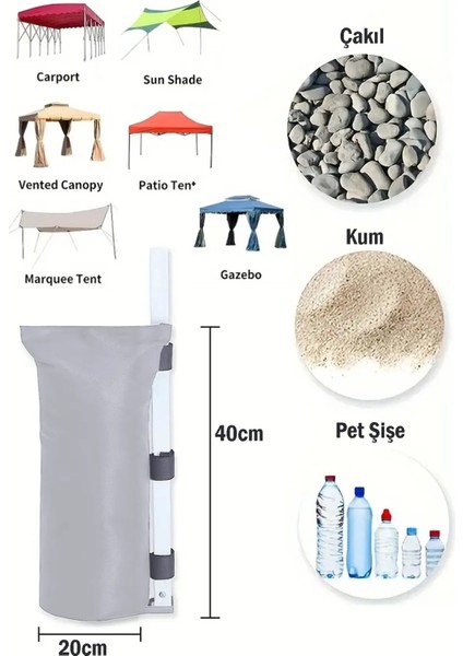 Ağırlık Çantaları 4'lü Kum Ağırlık Torbaları Açılır Tente Güneşlik Şemsiye Için Tek Bölme Bacak Ağırlıkları fiyatları