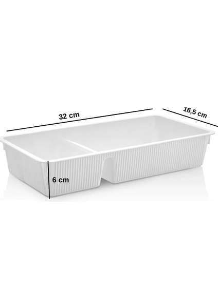 Çok Amaçlı 2 Bölmeli Düzenleyici & Çekmece Düzenleyici & Organizer & 32X16,5 x 6 cm modelleri