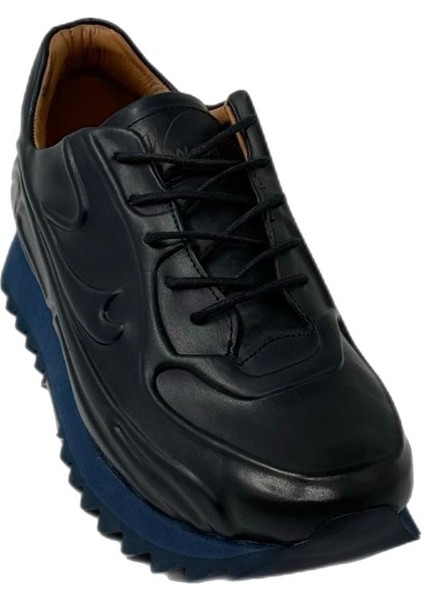 3003 Klasik Şık Deri Ayakkab Lacivert modelleri