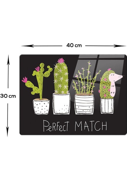 Cam Kesme Tahtası | Cam Kesme Tablası | Perfect Match | Siyah Fon | 30CM x 40CM indirimleri