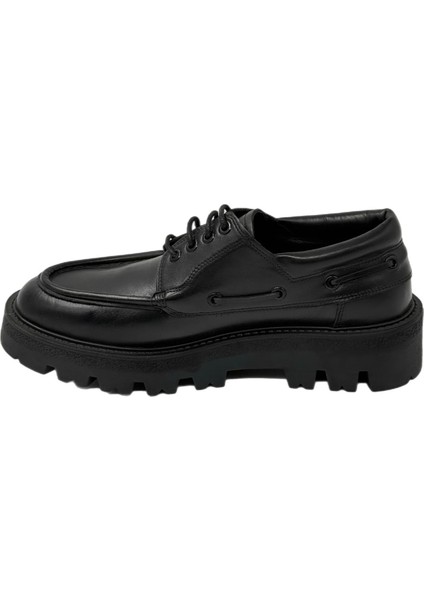 Yüksek Taban Bağcıklı Erkek Kundura 2266 Siyah fiyatları