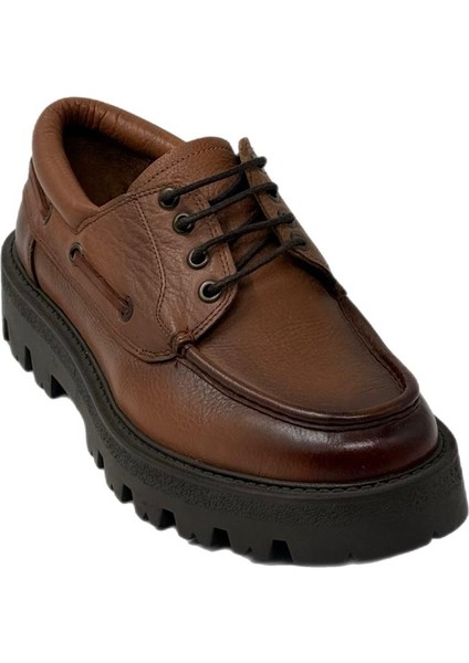 2265 Şık Yüksek Taban Klasik Kundura Taba modelleri