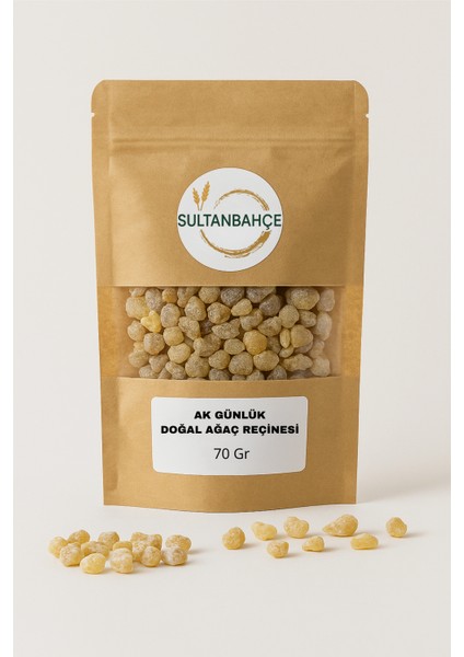Akgünlük Sakızı 70 gr | Günlük Bitkisi | Ak Günlük | Doğal Ağaç Reçinesi