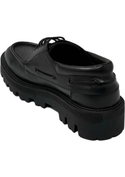 Yüksek Taban Bağcıklı Erkek Kundura 2266 Siyah fırsatları