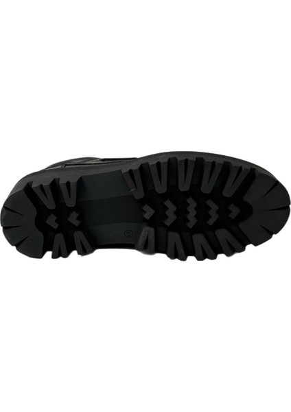 Yüksek Taban Bağcıklı Erkek Kundura 2266 Siyah indirimleri