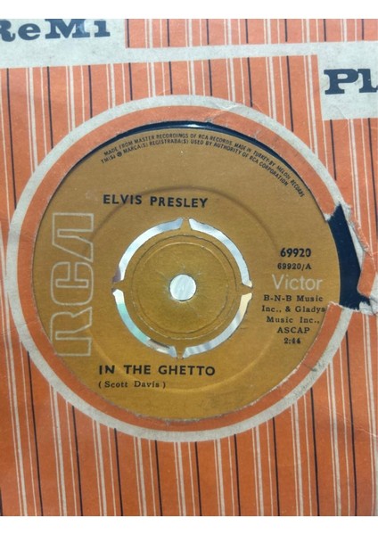 Elvis Presley - In The Ghetto/any Day Now 45LIK