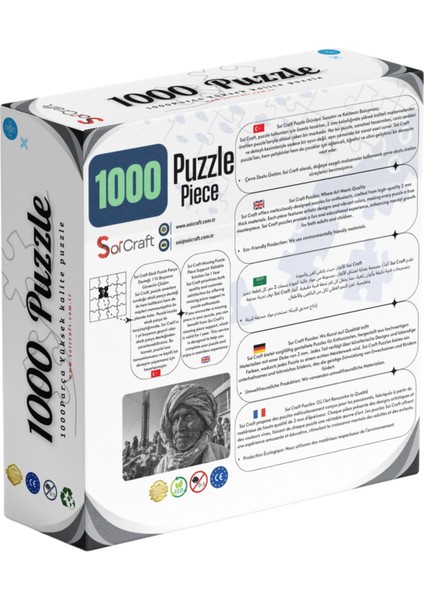 1000 Parça Puzzle Yaşlı Adam Zaman Tüneli