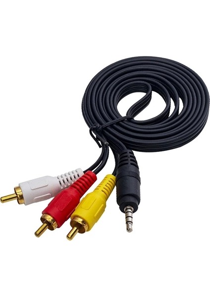 Discman Kablosu 1.5 Metre (3.5mm Stereo 3 Boğumlu - 3rca Kablo)