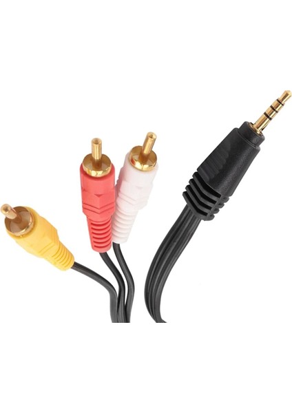 Discman Kablosu 1.5 Metre (3.5mm Stereo 3 Boğumlu - 3rca Kablo)