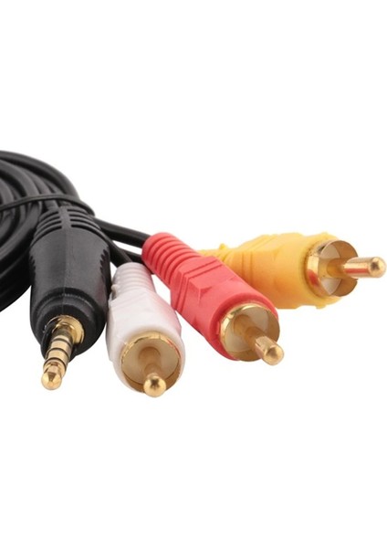 Discman Kablosu 1.5 Metre (3.5mm Stereo 3 Boğumlu - 3rca Kablo)