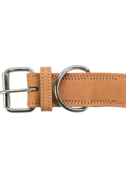 Köpek Boyun Tasması Kalın Deri 38-47CM 40MM M Kahverengi Dpmah