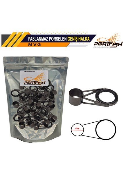 Paslanmaz Porselen Geniş Halka 10 Lu Pkt 23 mm