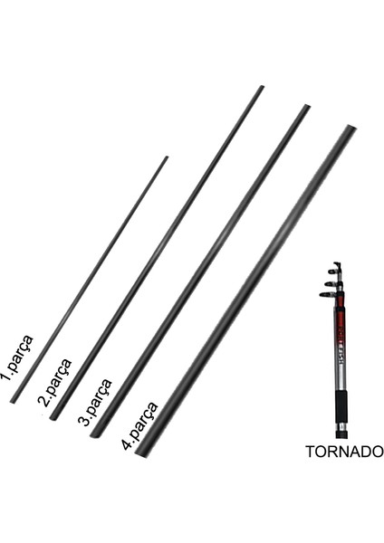 Tornado Kamış 350 cm (Yedek Parçası)