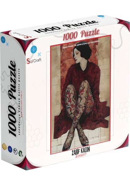 1000 Parça Puzzle Zarif Kadın