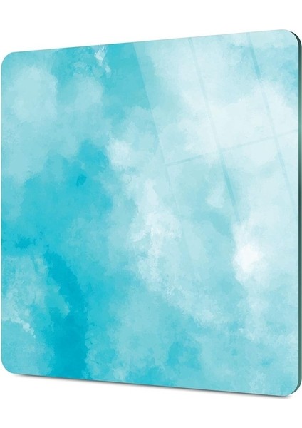 Cam Kesme Tahtası Kare Mavi Bulut Desenli fırsatları