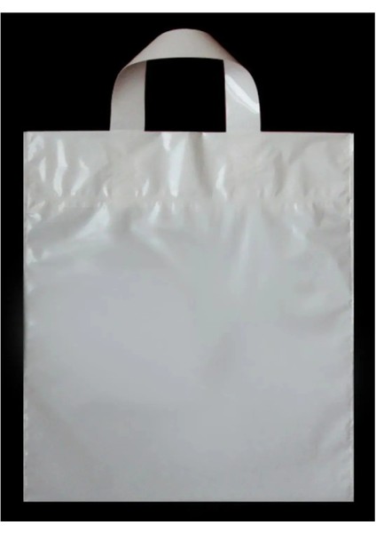 Yumuşak Saplı-Kulplu-Takviyeli Mağaza Poşeti Baskısız 48X48 6 cm