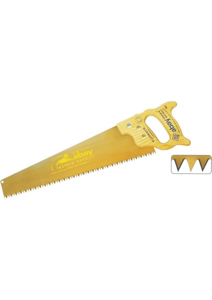 Sarı Çelik Pala Testere 50 cm - Ahşap Sap