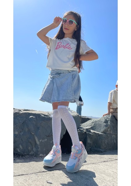 Nils Kız Çocuk Patenli, Işıklı Rahat Mor Spor, Günlük Ayakkabı&sneaker | Yeni Model Tarz Patenli Kaykay Ayakkabı indirimleri